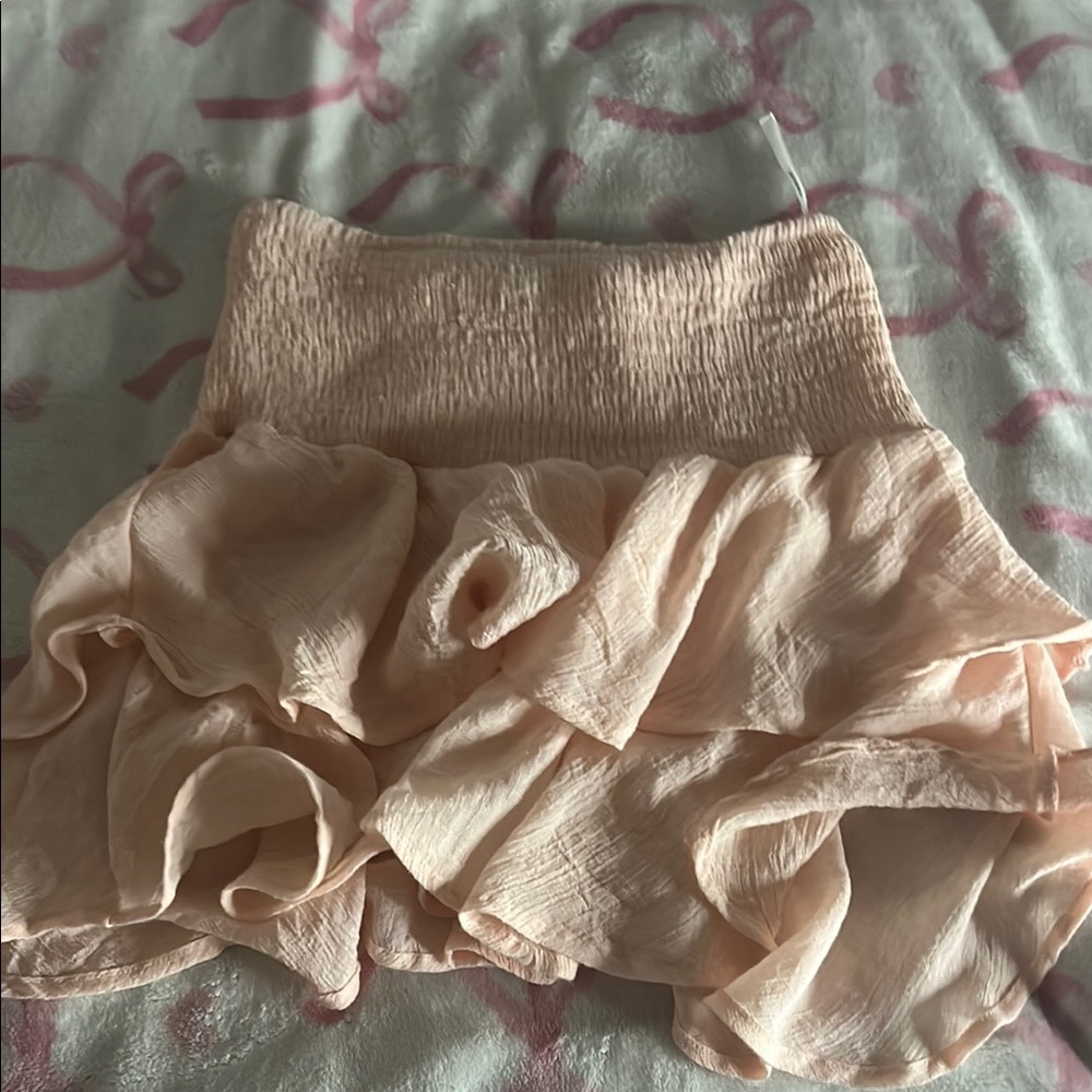SHEIN Soft Pink Ruffled Skirt
